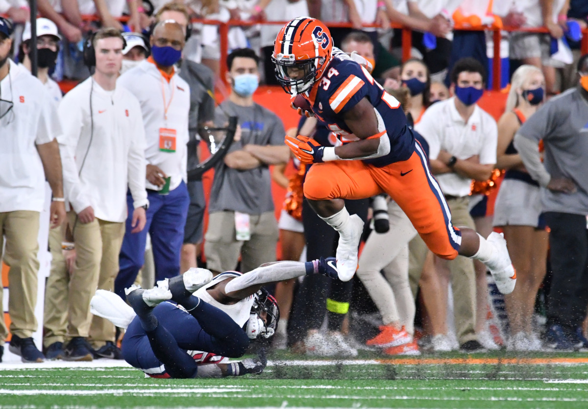 Syracuse's Sean Tucker has been one of the top running backs in the nation in 2021. 